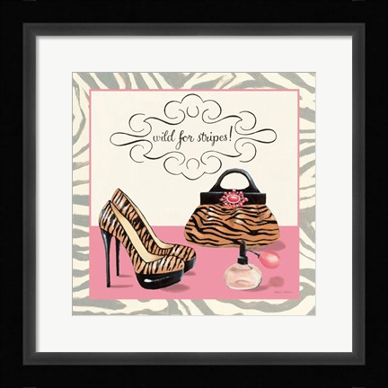 Framed Wild for Stripes Print