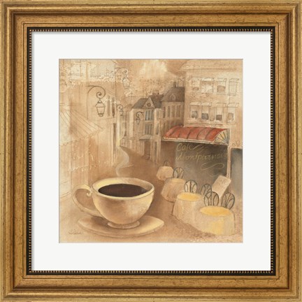 Framed Cafe de Paris I Print