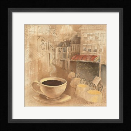 Framed Cafe de Paris I Print