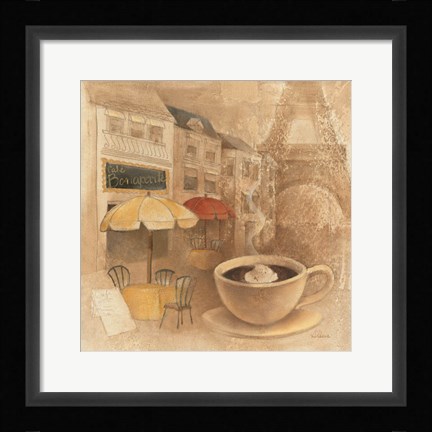 Framed Cafe de Paris II Print