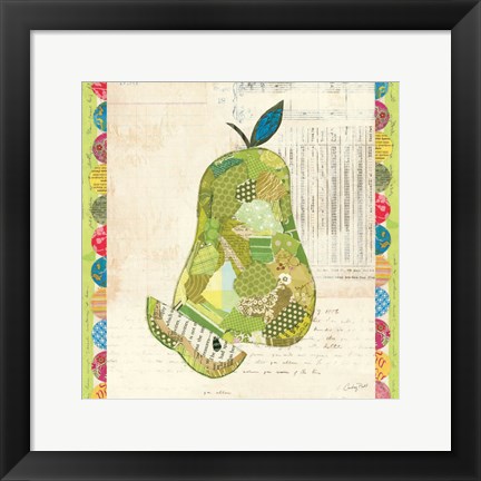 Framed Fruit Collage III - Pear - Print