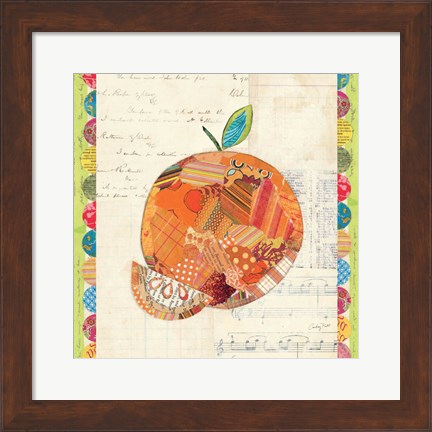 Framed Fruit Collage IV - Orange Print