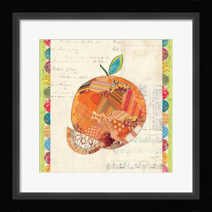 Framed Fruit Collage IV - Orange Print