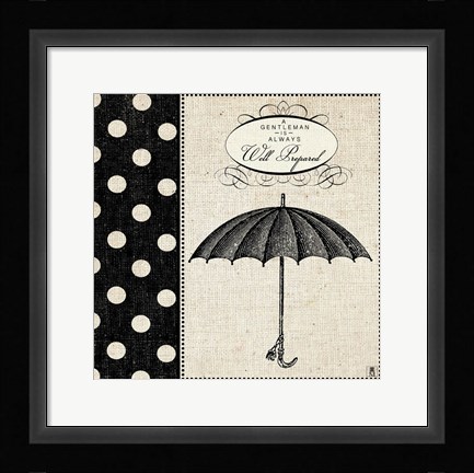 Framed Gentleman III Print