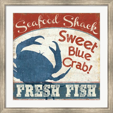 Framed Fresh Seafood II Print