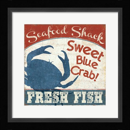 Framed Fresh Seafood II Print
