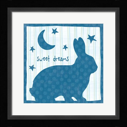 Framed Le Lapin I Print