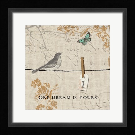 Framed Words that Count I Print