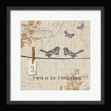 Framed Words that Count II Print