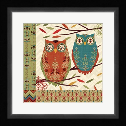 Framed Hoot I Print