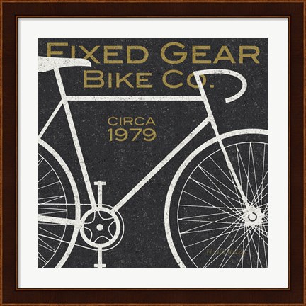 Framed Fixed Gear Bike Co. Print
