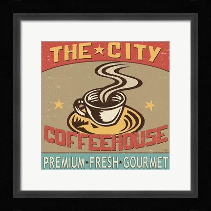 Framed Coffeehouse I Print