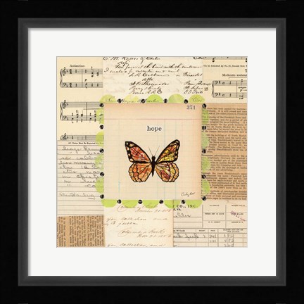 Framed Hope Butterfly Print