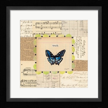 Framed Truth Butterfly Print