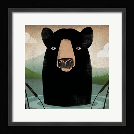 Framed Skinny Dip Crop Print