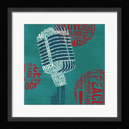 Framed Type Mic Square Print