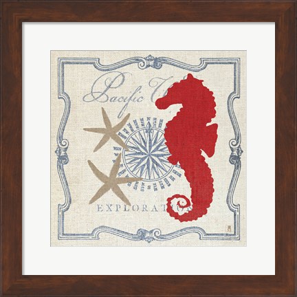 Framed Pacific Seahorse Print