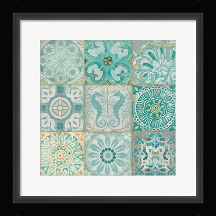 Framed Ocean Tales I Print