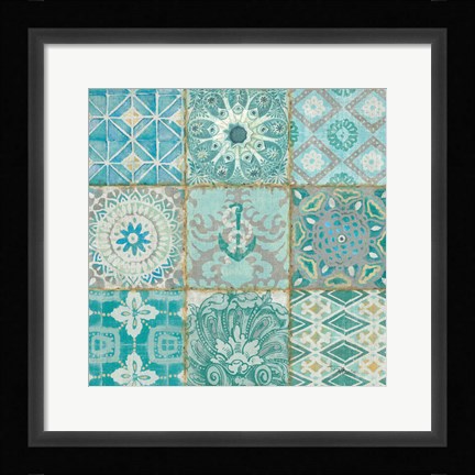 Framed Ocean Tales II Print