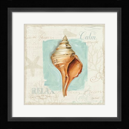 Framed Coastal Jewels I Print