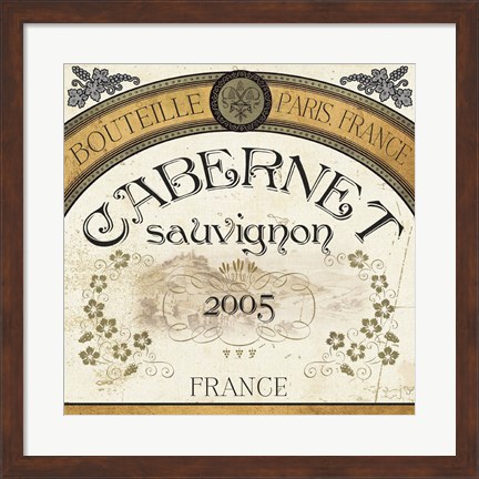 Framed Wine Labels I Print
