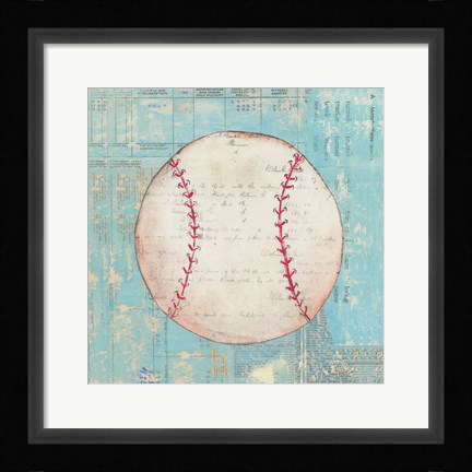 Framed Play Ball I Print
