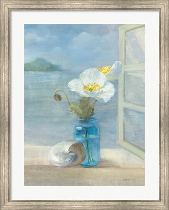 Framed Coastal Floral II Print