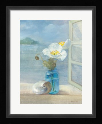 Framed Coastal Floral II Print