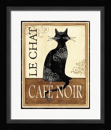 Framed Le Chat Print