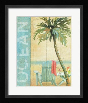 Framed Ocean Beach II Print