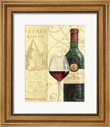 Framed Wine Passion I Print