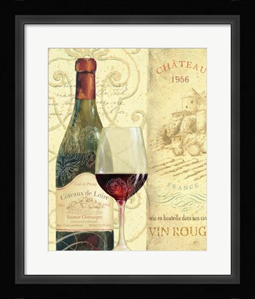 Framed Wine Passion II Print