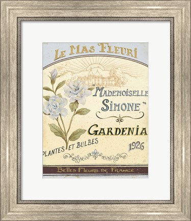 Framed French Seed Packet IV Print