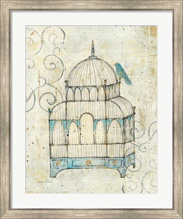 Framed Bird Cage II Print