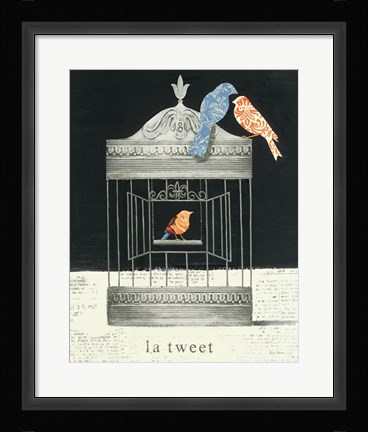 Framed La Tweet Print