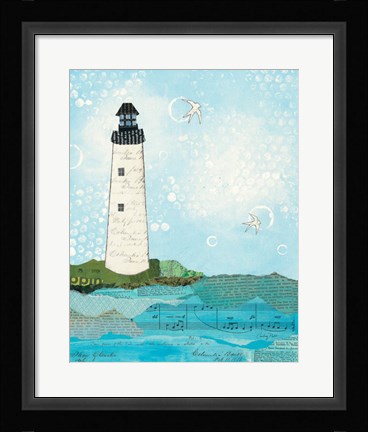 Framed Coastal Notes II Print