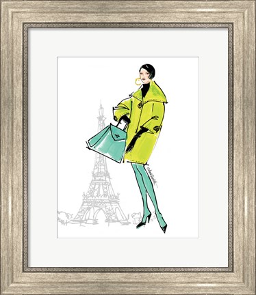 Framed Colorful Fashion II - Paris Print