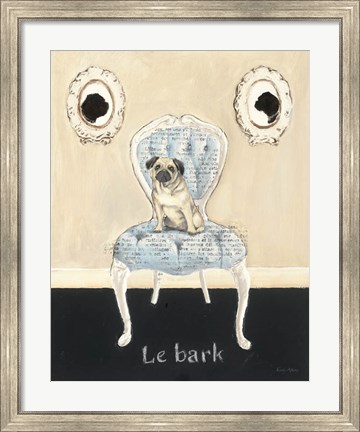 Framed Le Bark Print