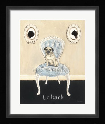 Framed Le Bark Print