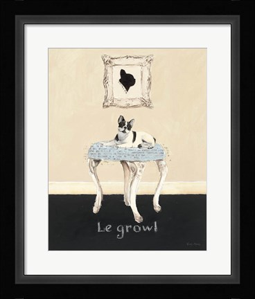 Framed Le Growl Print