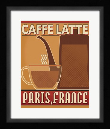 Framed Deco Coffee III Print
