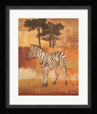 Framed Animals on Safari II Print