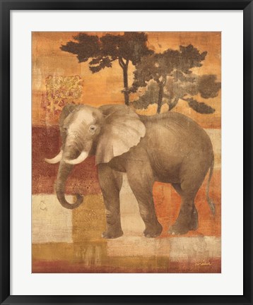 Framed Animals on Safari IV Print