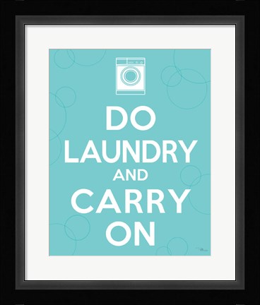 Framed Laundry On I Print