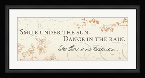 Framed Smile under the Sun Print
