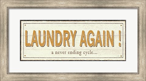 Framed Laundry again! Print