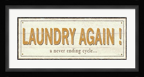 Framed Laundry again! Print