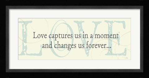 Framed Love captures us Print
