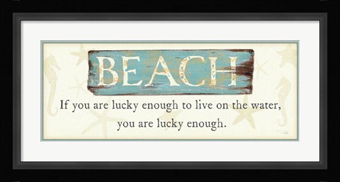 Framed Beach Print