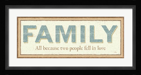 Framed Family Print